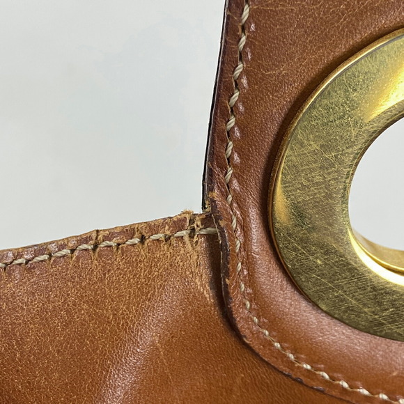 Celine Macadam Pattern Shoulder Canvas Shoulder Handbag Brown - Picture 4 of 7